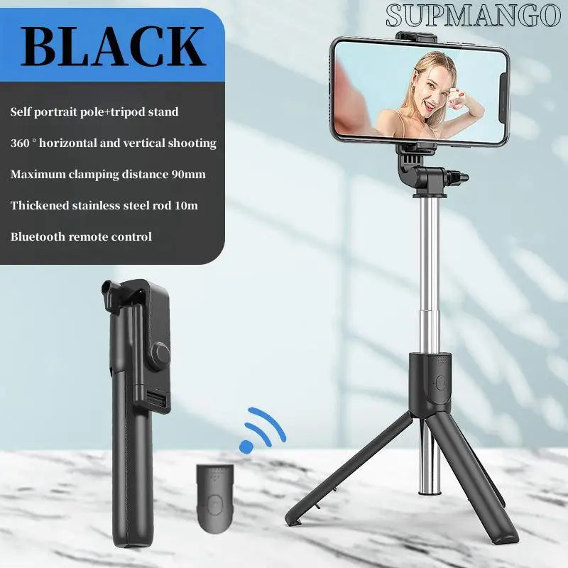 Selfie Stick Tripod Extendable Wireless Bluetooth Remote Portable Smartphone Tripod Stand Mount for IOS Android Phone